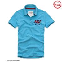 heren abercrombie fitch korte polo t-shirt saffier 1892 Den Haag Shop 84tne572